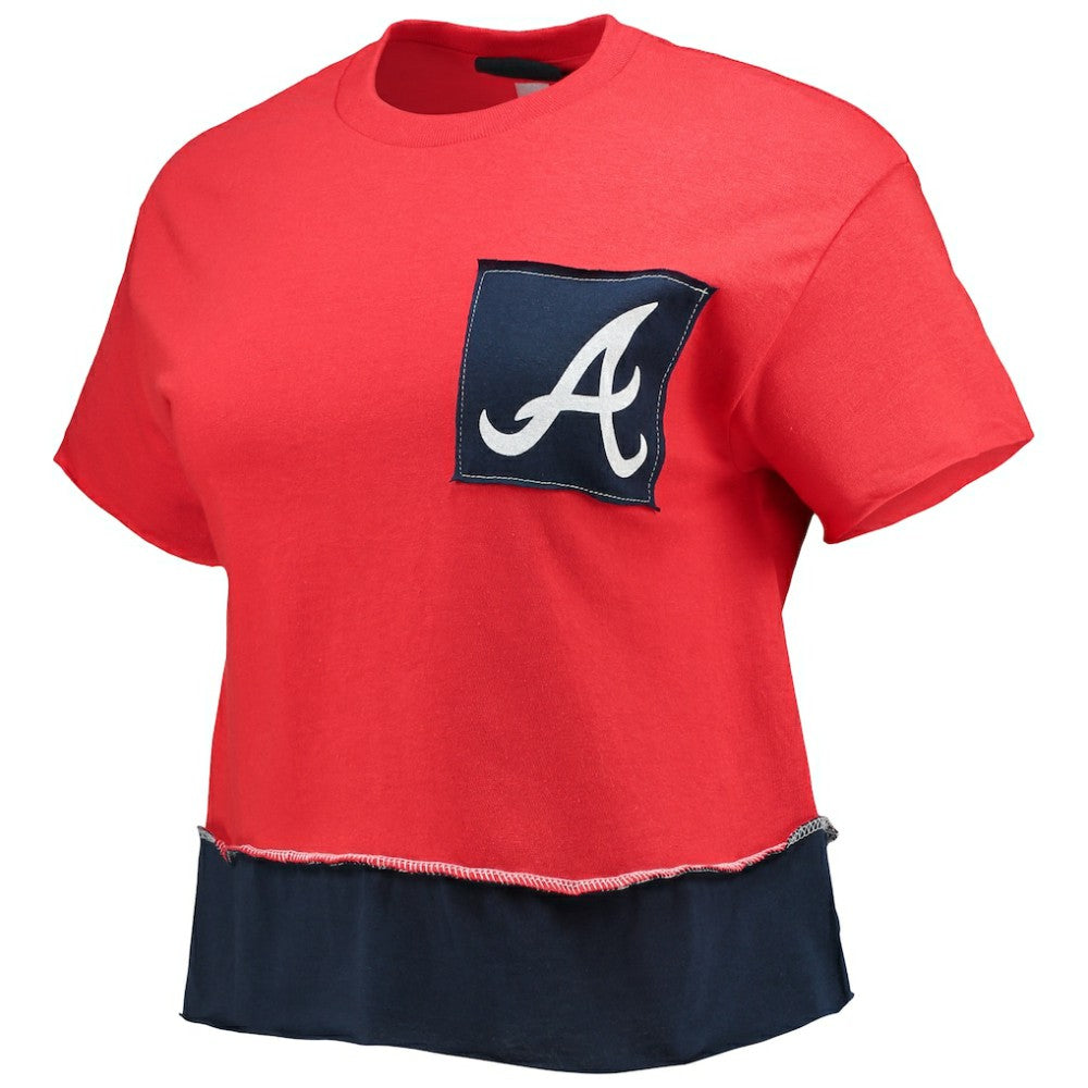 MLB Atlanta Braves Refried Apparel Women's Cropped T-Shirt