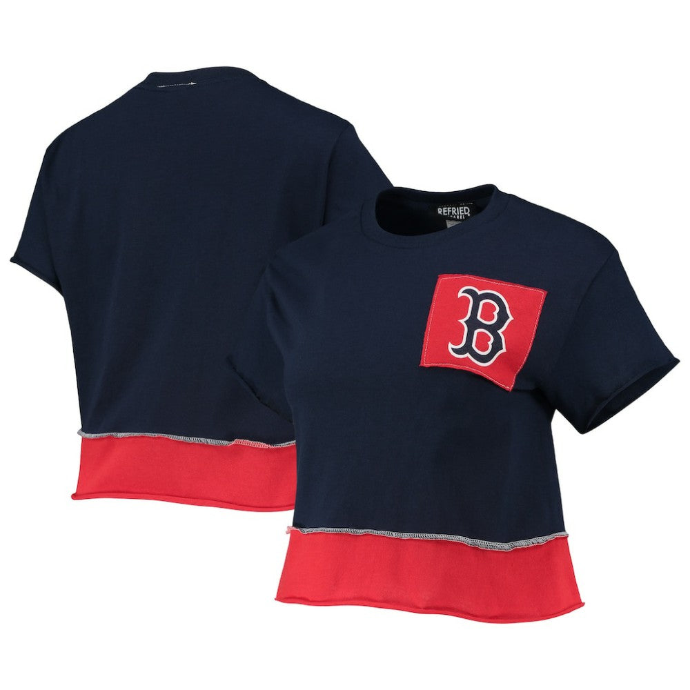 MLB Boston Red Sox Refried Apparel Women's Cropped T-Shirt