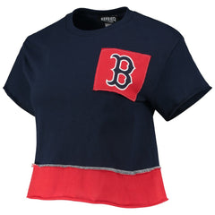 MLB Boston Red Sox Refried Apparel Women's Cropped T-Shirt