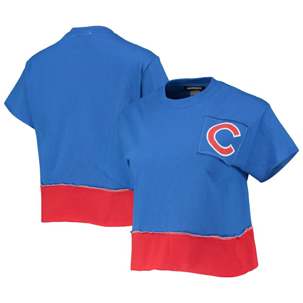 MLB Chicago Cubs Refried Apparel Women's Cropped T-Shirt