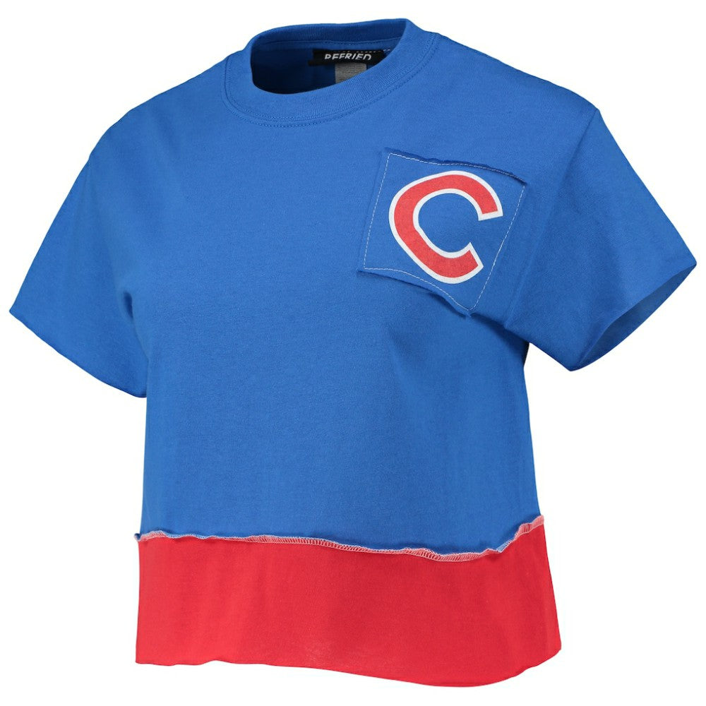 MLB Chicago Cubs Refried Apparel Women's Cropped T-Shirt