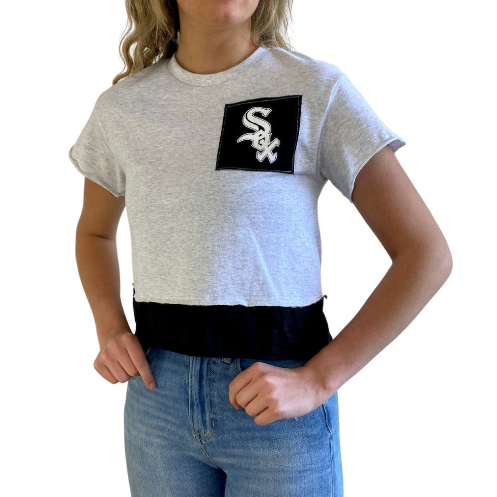 MLB Chicago White Sox Refried Apparel Women's Cropped T-Shirt