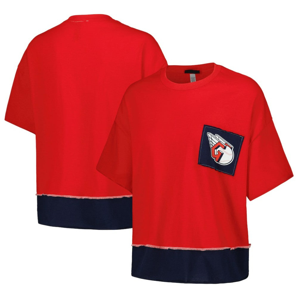 MLB Cleveland Guardians Refried Apparel Women's Cropped T-Shirt