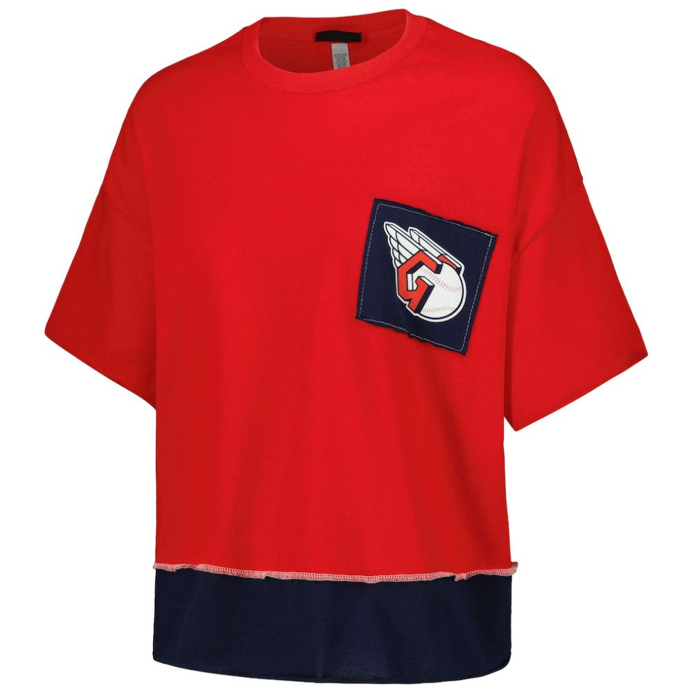 MLB Cleveland Guardians Refried Apparel Women's Cropped T-Shirt