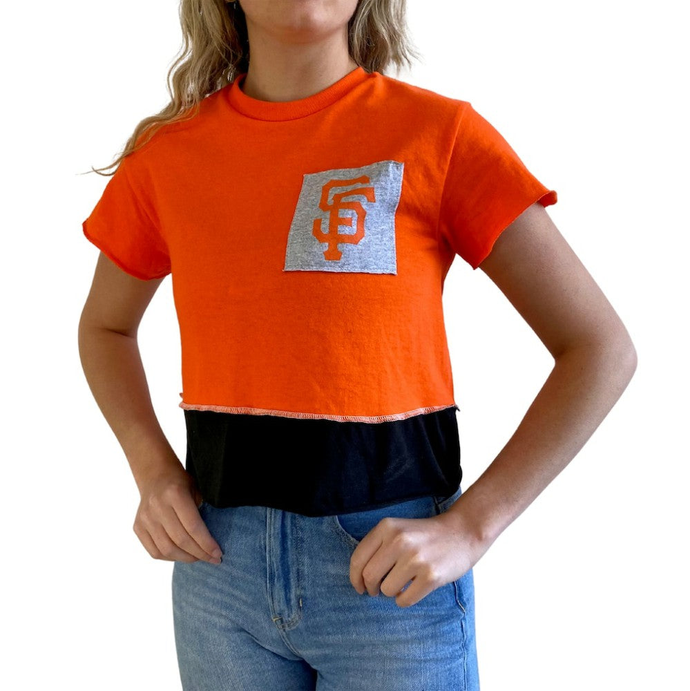 MLB San Francisco Giants Refried Apparel Women's Cropped T-Shirt