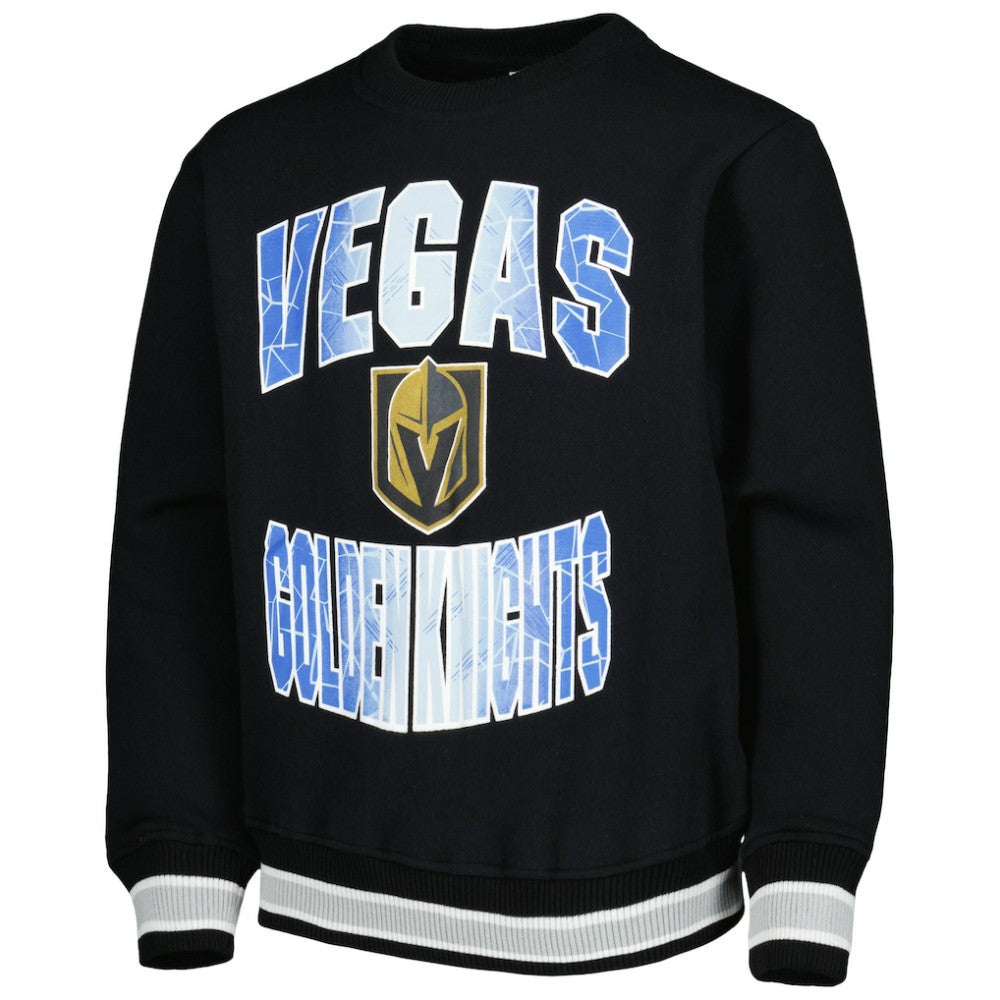 NHL Black Vegas Golden Knights Youth Classic Blueliner Pullover Sweatshirt