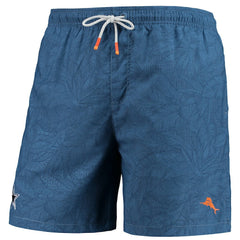 Naples Layered Leaves Swim Trunks - Dallas Cowboys