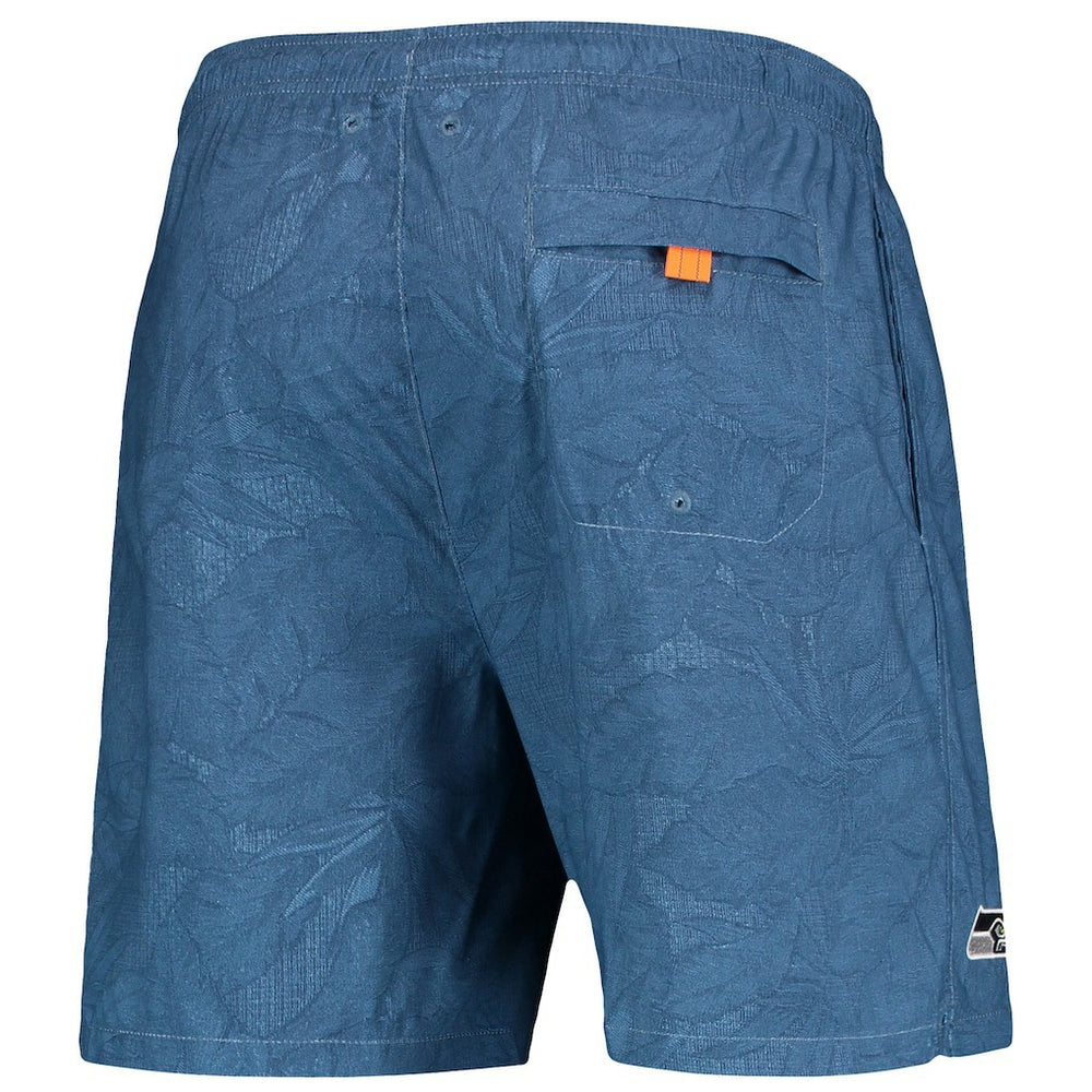 Naples Layered Leaves Swim Trunks - Dallas Cowboys