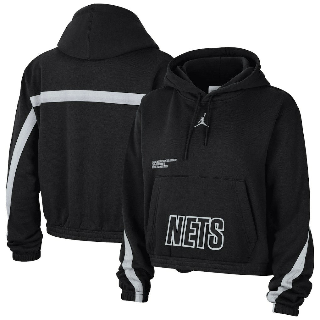 NBA Brooklyn Nets Jordan Brand Women's Courtside Statement Edition Pullover Hoodie
