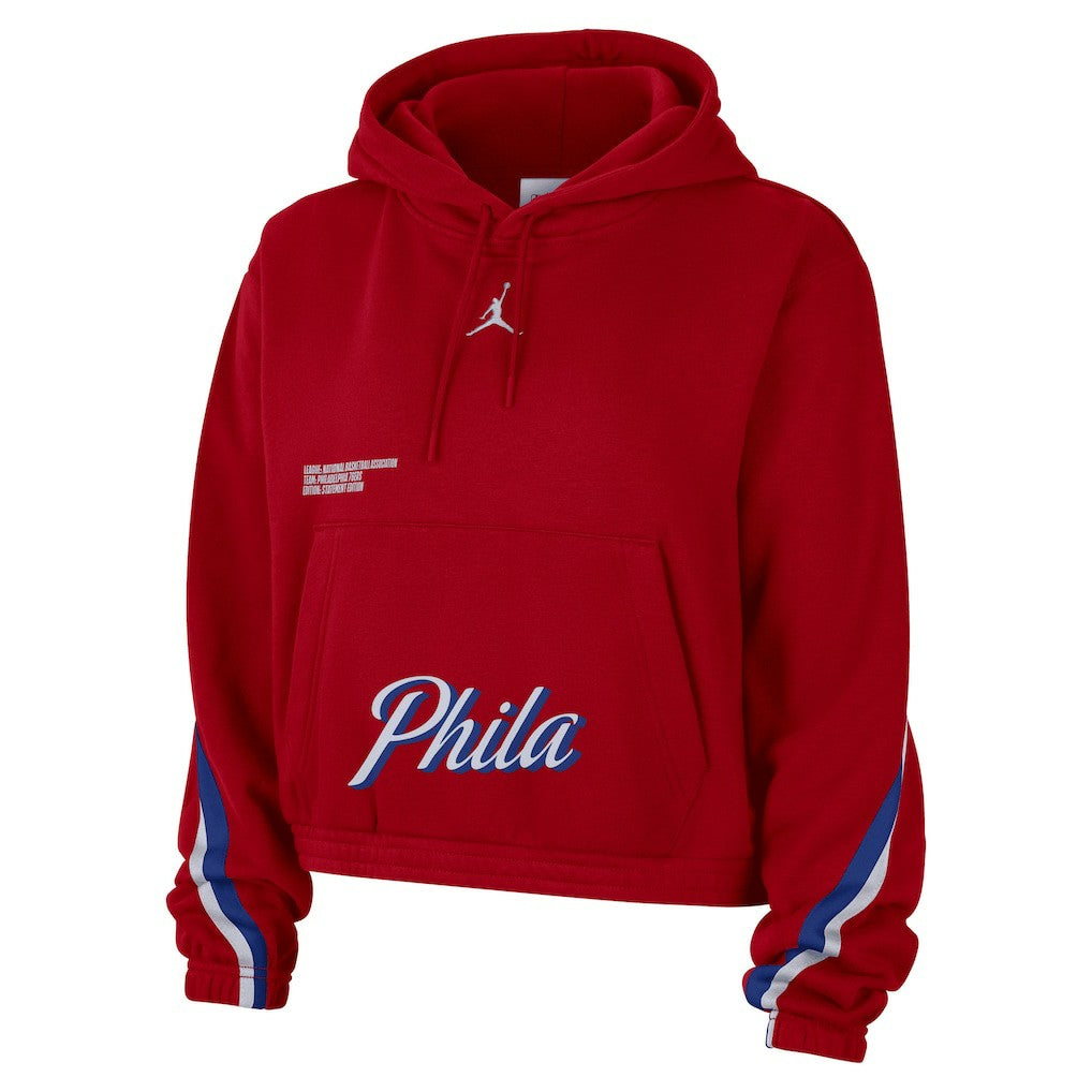 NBA Philadelphia 76ers Jordan Brand Women's Courtside Statement Edition Pullover Hoodie