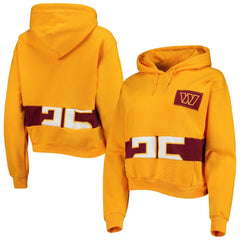 Refried Apparel Women's Cropped Pullover Hoodie - Washington Commanders