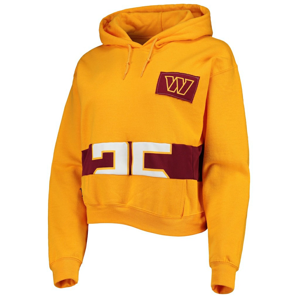 Refried Apparel Women's Cropped Pullover Hoodie - Washington Commanders