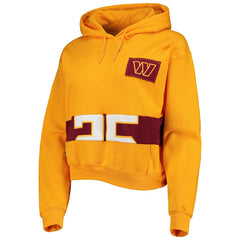 Refried Apparel Women's Cropped Pullover Hoodie - Washington Commanders