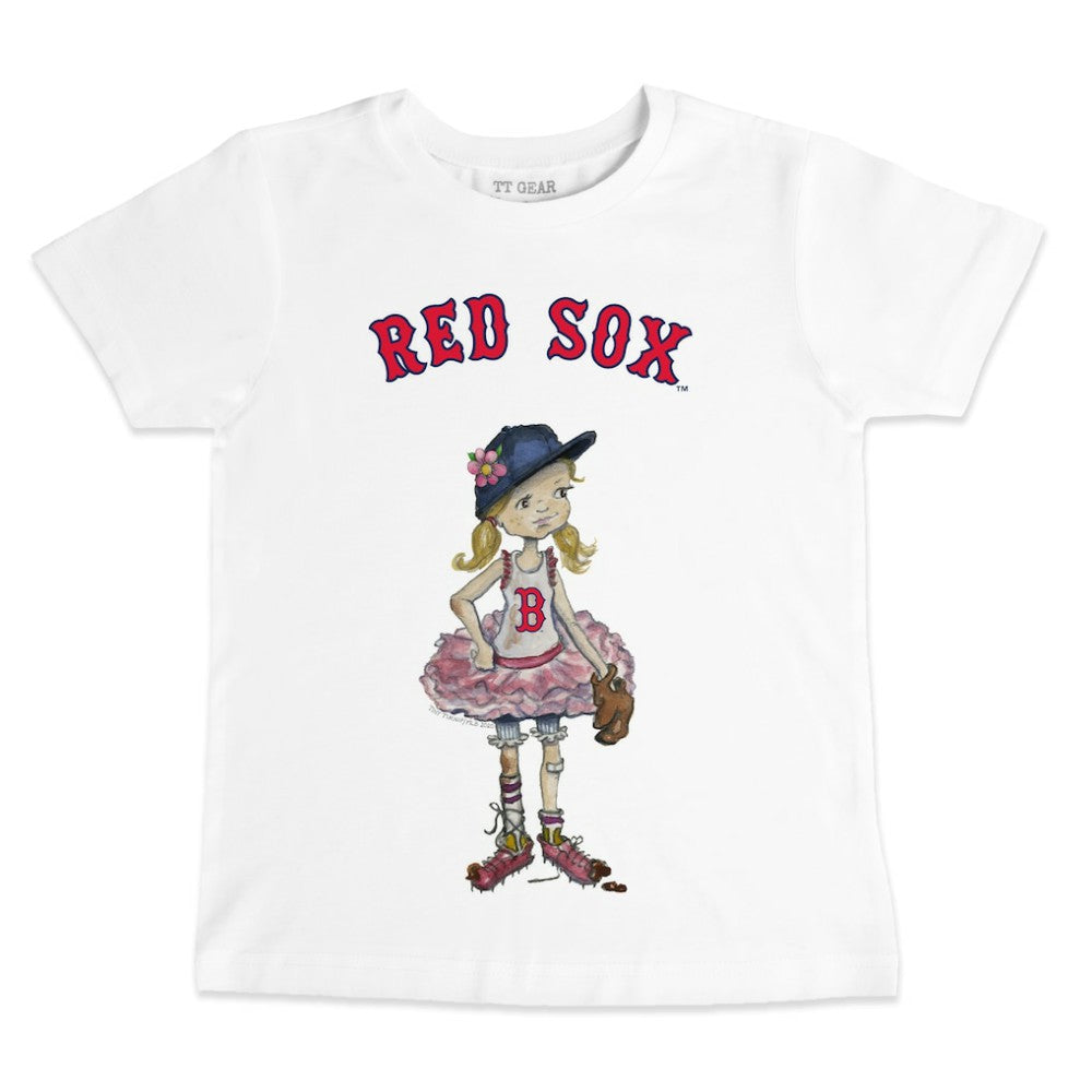 MLB Boston Red Sox Tiny Turnip Youth Baseball Babes T-Shirt