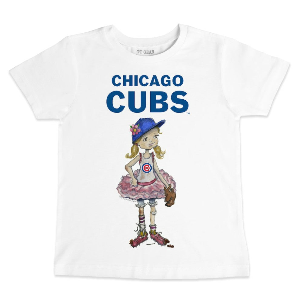 MLB Chicago Cubs Tiny Turnip Youth Baseball Babes T-Shirt