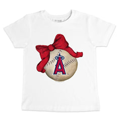 MLB Los Angeles Angels Tiny Turnip Youth Baseball Bow T-Shirt