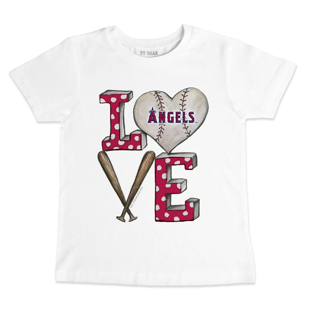 MLB Los Angeles Angels Tiny Turnip Youth Baseball Love T-Shirt