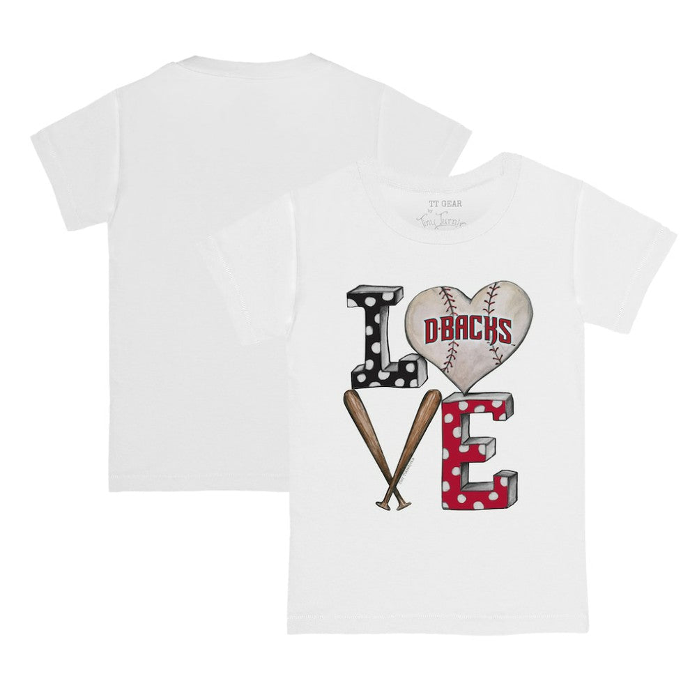 MLB Arizona Diamondbacks Tiny Turnip Youth Baseball Love T-Shirt