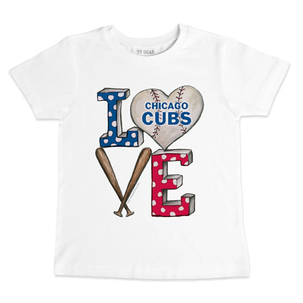 MLB Chicago Cubs Tiny Turnip Youth Baseball Love T-Shirt