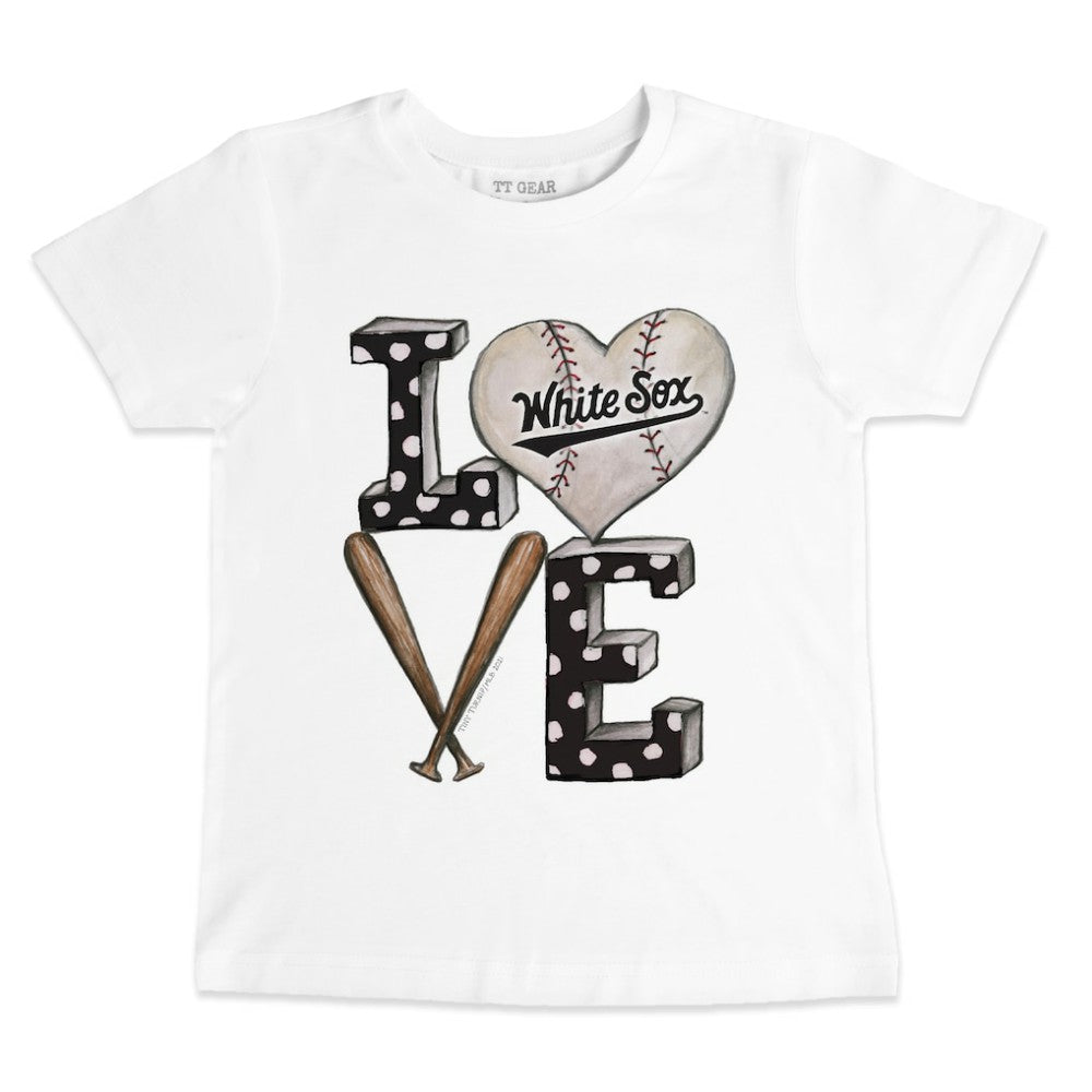 MLB Chicago White Sox Tiny Turnip Youth Baseball Love T-Shirt