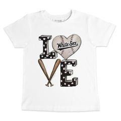 MLB Chicago White Sox Tiny Turnip Youth Baseball Love T-Shirt