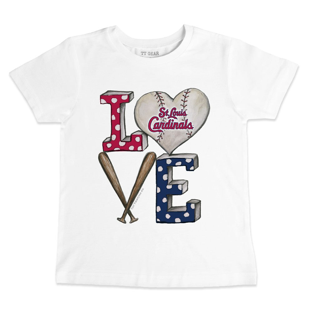 MLB St. Louis Cardinals Tiny Turnip Youth Baseball Love T-Shirt