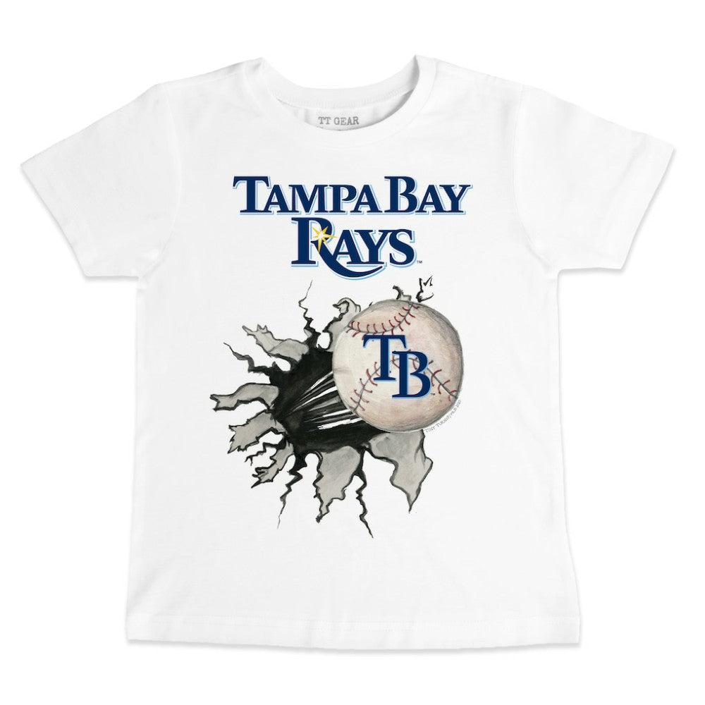 MLB Tampa Bay Rays Tiny Turnip Youth Baseball Tear T-Shirt