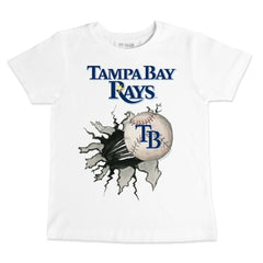 MLB Tampa Bay Rays Tiny Turnip Youth Baseball Tear T-Shirt