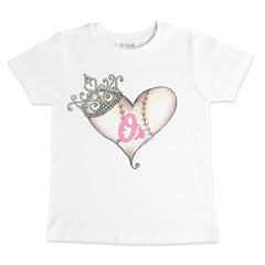MLB Baltimore Orioles Tiny Turnip Youth Baseball Tiara Heart T-Shirt