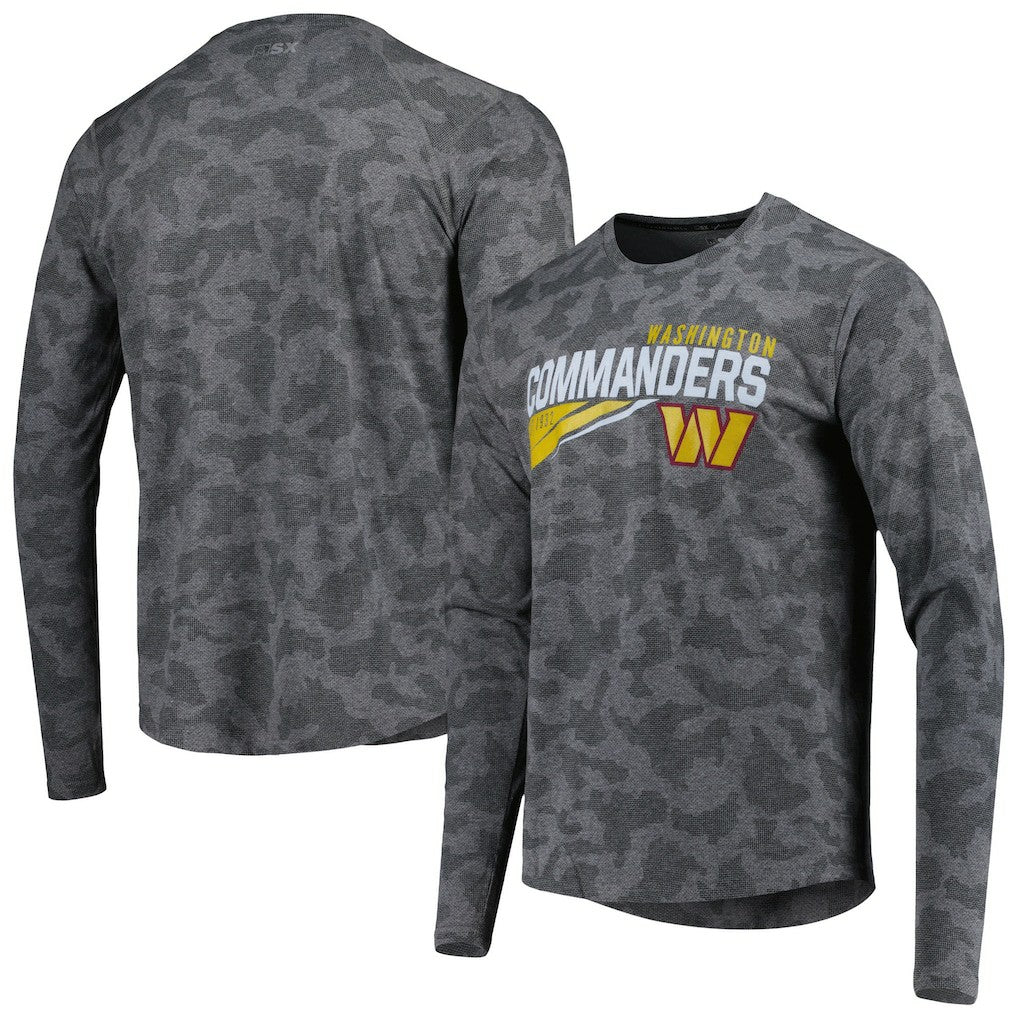 MSX by Michael Strahan Camo Long Sleeve T-Shirt - Washington Commanders