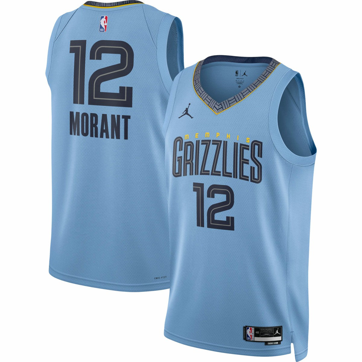 NBA Ja Morant Memphis Grizzlies Jordan Brand Unisex Swingman Jersey