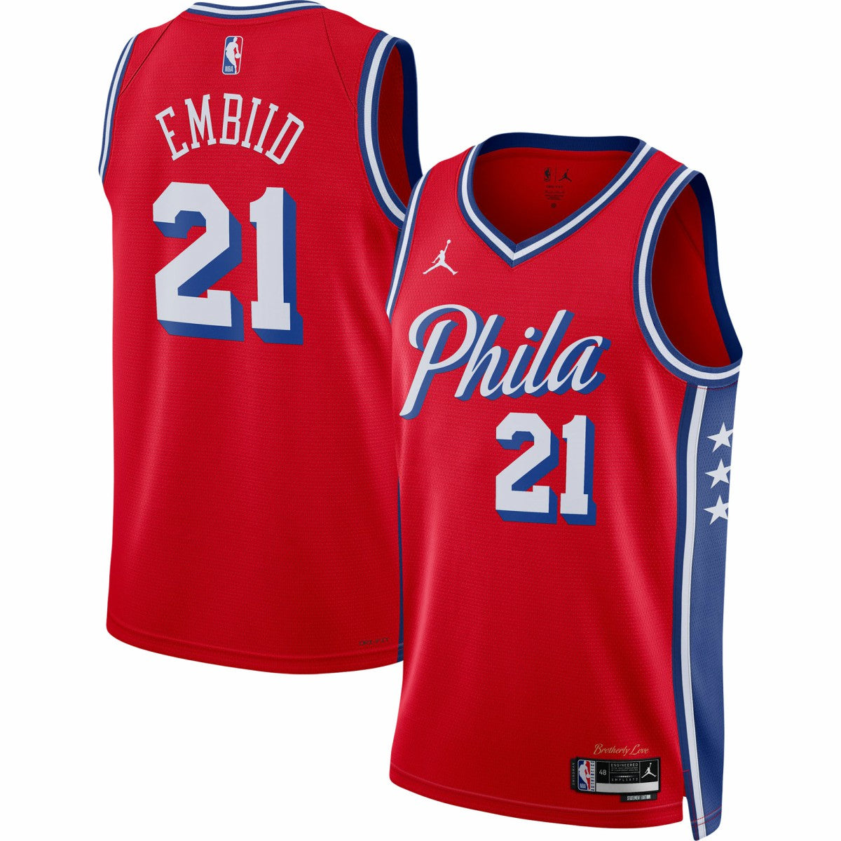 NBA Joel Embiid Philadelphia 76ers Jordan Brand Unisex Swingman Jersey