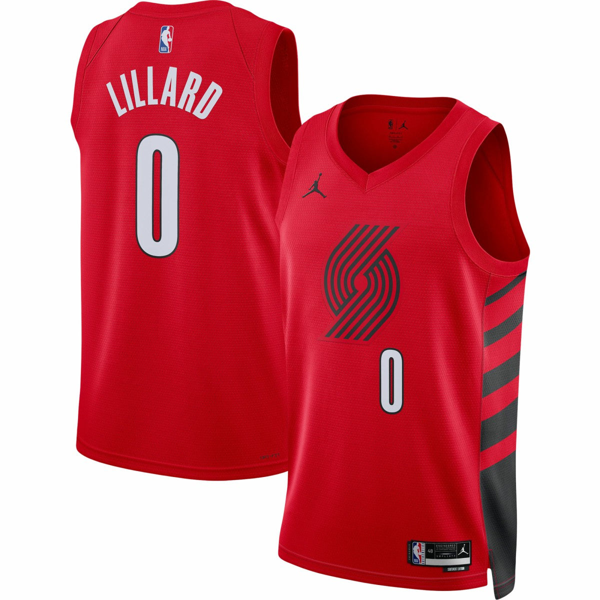 NBA Damian Lillard Portland Trail Blazers Jordan Brand Unisex Swingman Jersey