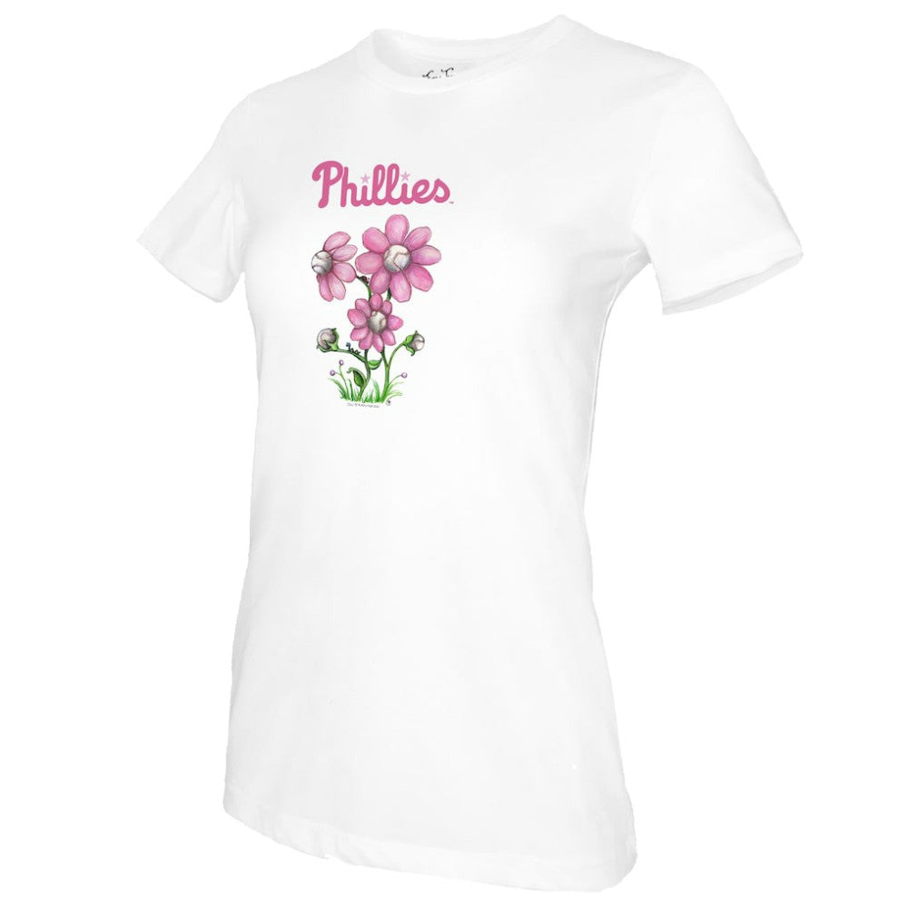 MLB Philadelphia Phillies Tiny Turnip Women's Blooming Baseballs T-Shirt