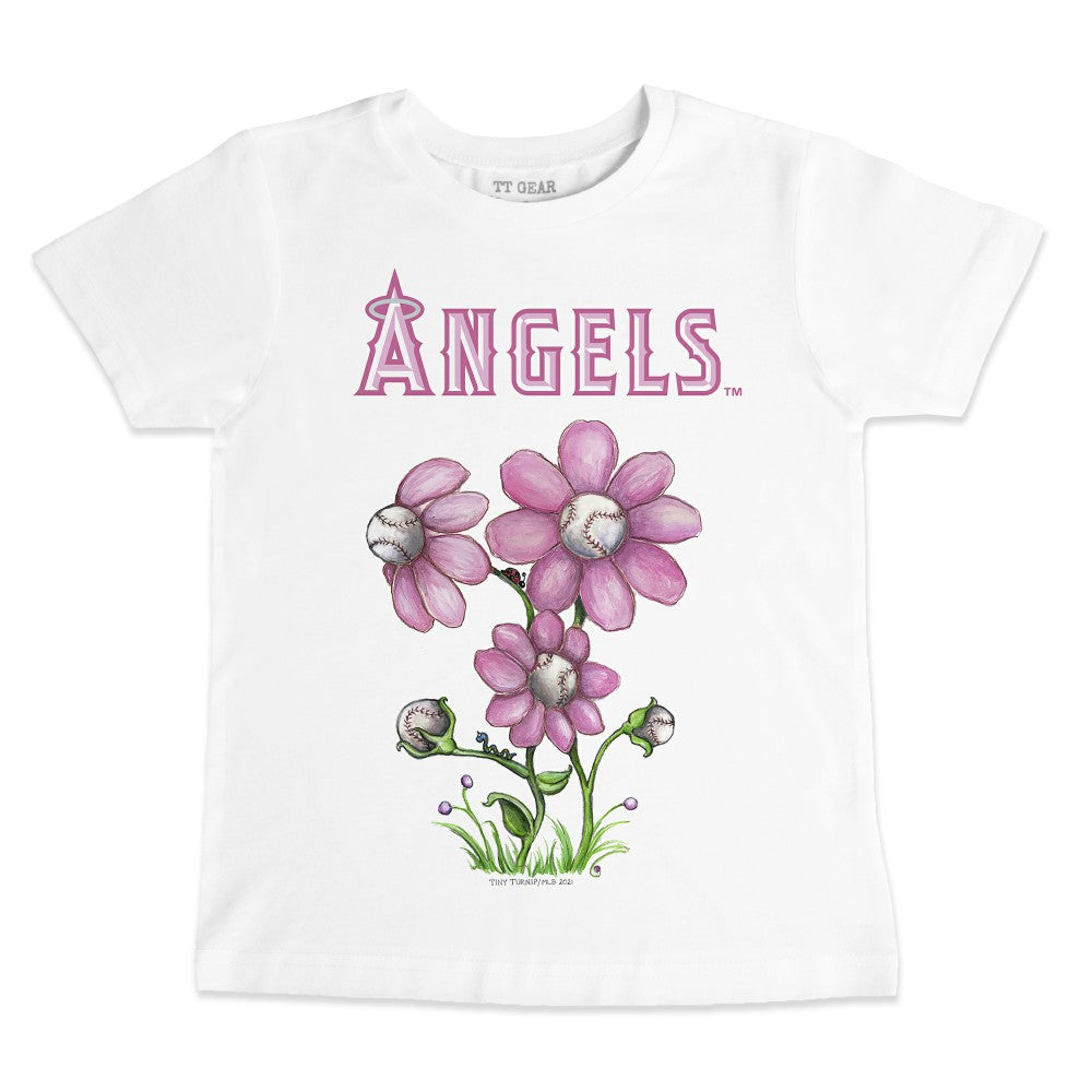 MLB Los Angeles Angels Tiny Turnip Youth Blooming Baseballs T-Shirt