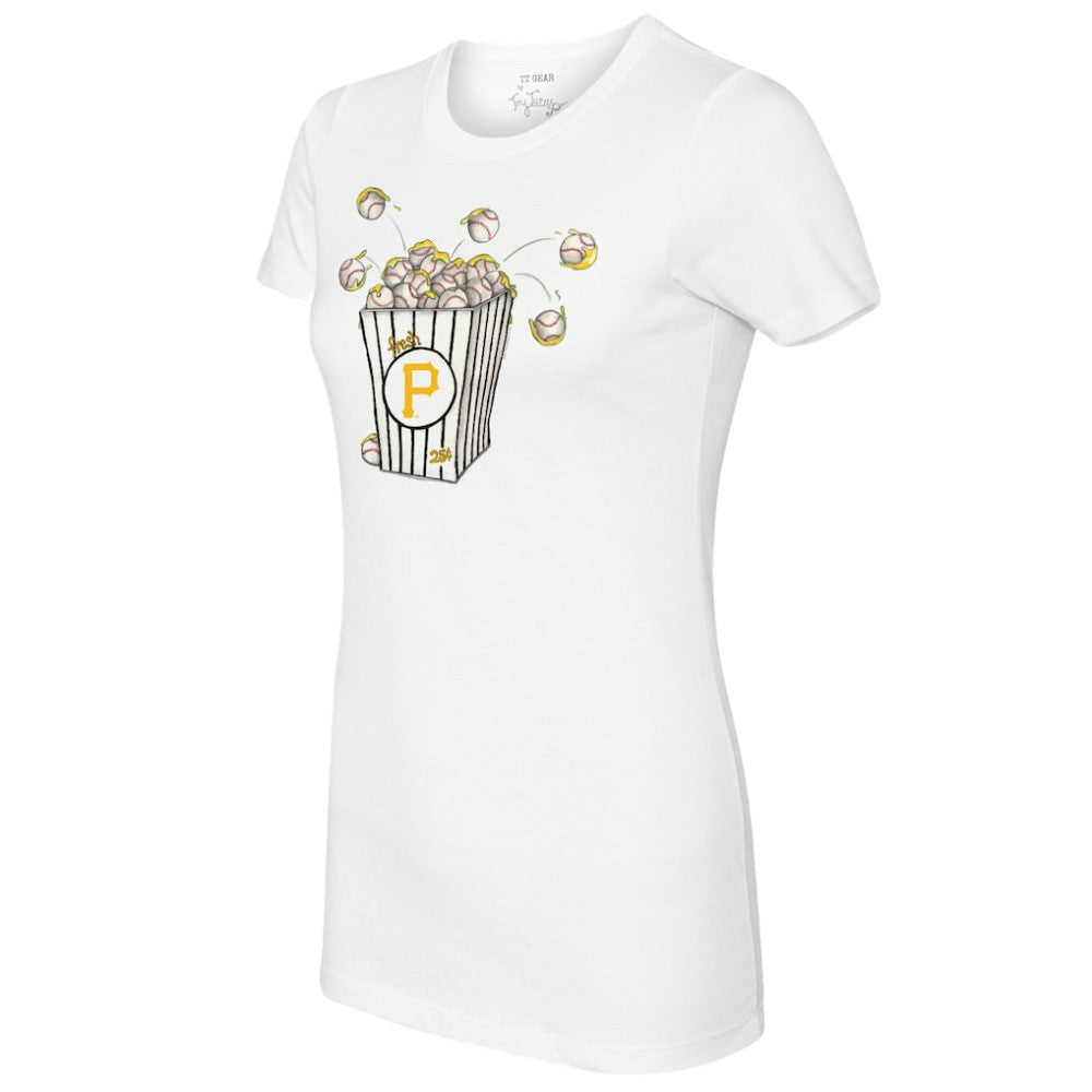 MLB Pittsburgh Pirates Tiny Turnip Women's Popcorn T-Shirt