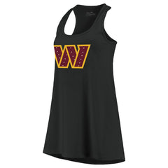 Majestic Threads Women's Bling Scoop Neck Racerback Tank Top - Washington Commanders