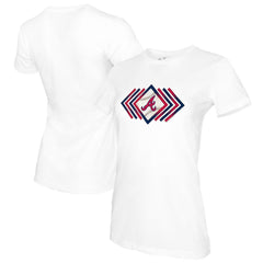 MLB Atlanta Braves Tiny Turnip Women's Prism Arrows T-Shirt