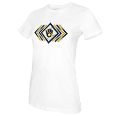 MLB Milwaukee Brewers Tiny Turnip Women's Prism Arrows T-Shirt