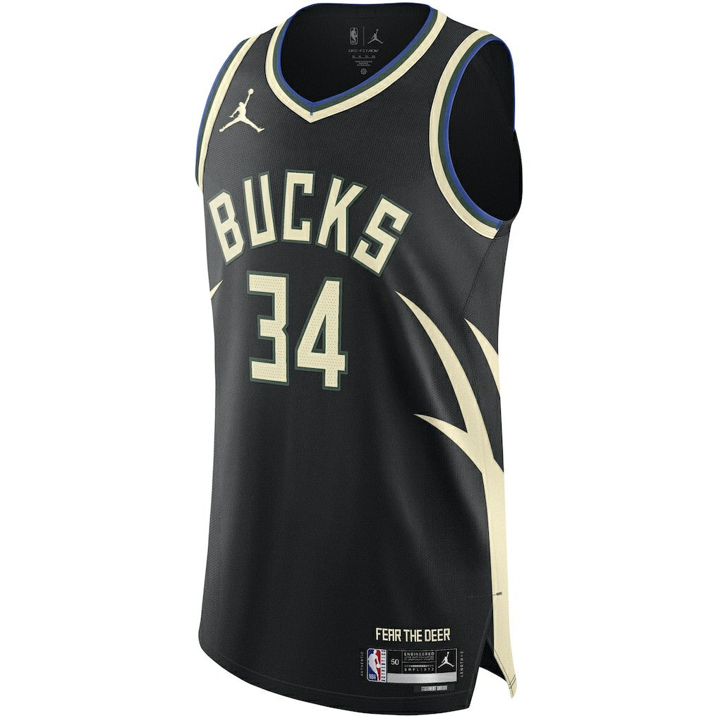 NBA Giannis Antetokounmpo Milwaukee Bucks Jordan Brand Authentic Player Jersey