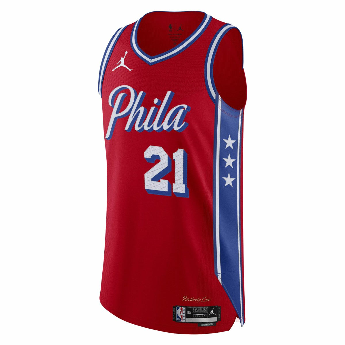 NBA Joel Embiid Philadelphia 76ers Jordan Brand Authentic Player Jersey