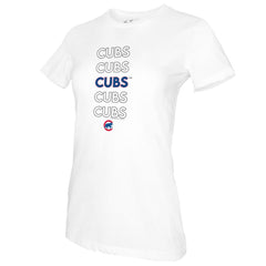 MLB Chicago Cubs Tiny Turnip Women's Stacked T-Shirt