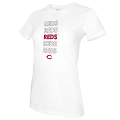 MLB Cincinnati Reds Tiny Turnip Women's Stacked T-Shirt