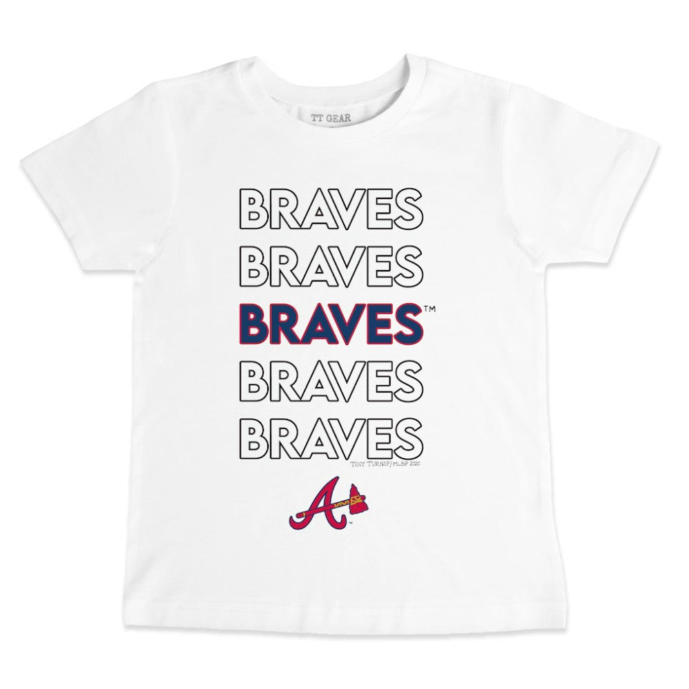 MLB Atlanta Braves Tiny Turnip Youth Stacked T-Shirt