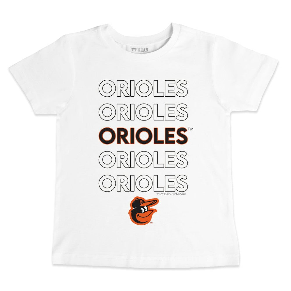 MLB Baltimore Orioles Tiny Turnip Youth Stacked T-Shirt