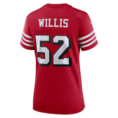 Patrick Willis  Women's Alternate Game Jersey - San Francisco 49ers