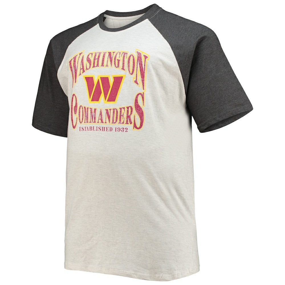 Big & Tall Wordmark Raglan T-Shirt - Washington Commanders