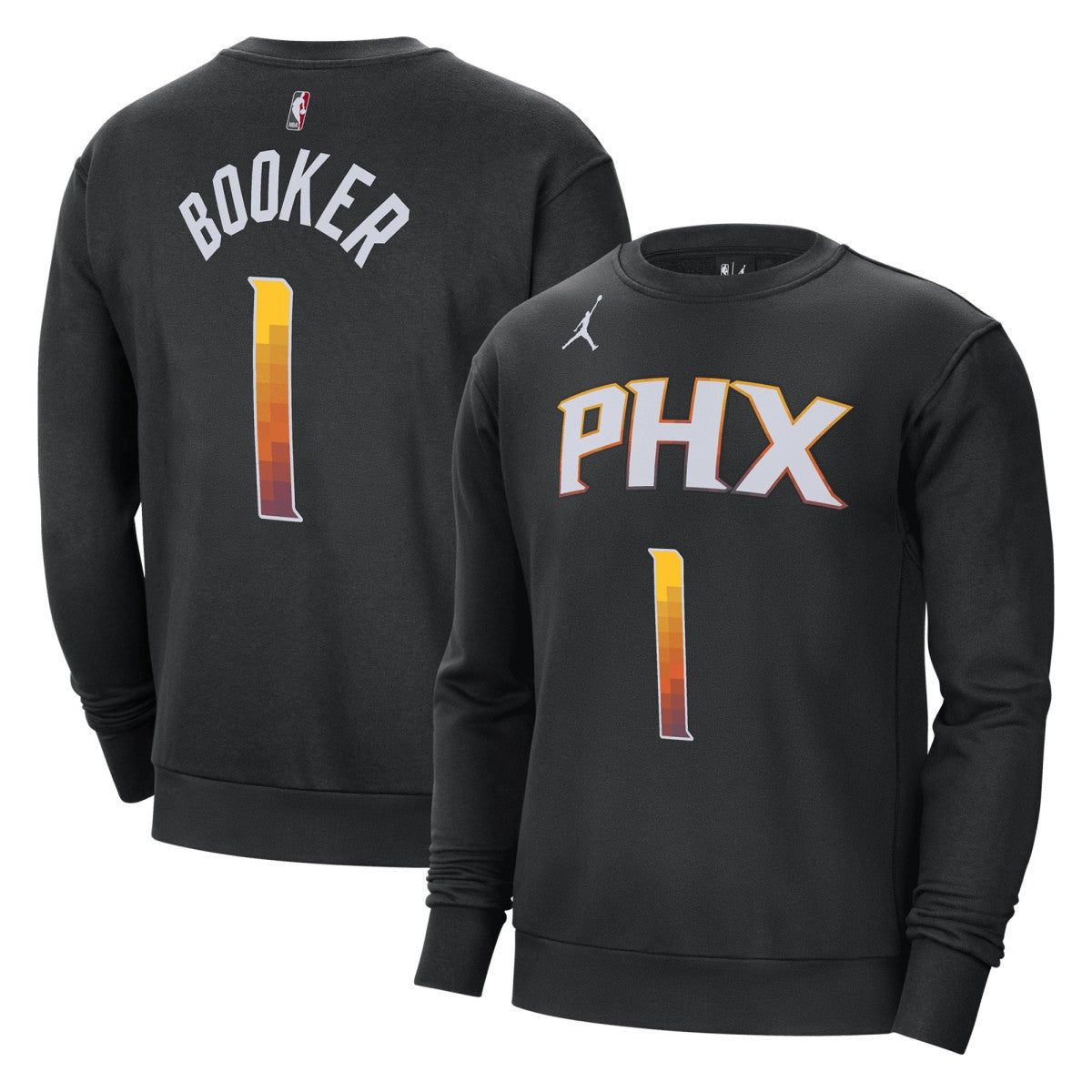 NBA Devin Booker Phoenix Suns Jordan Brand Statement Name & Number Pullover Sweatshirt