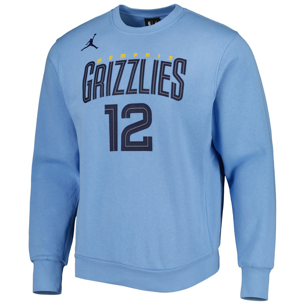 NBA Ja Morant Memphis Grizzlies Jordan Brand Statement Name & Number Pullover Sweatshirt