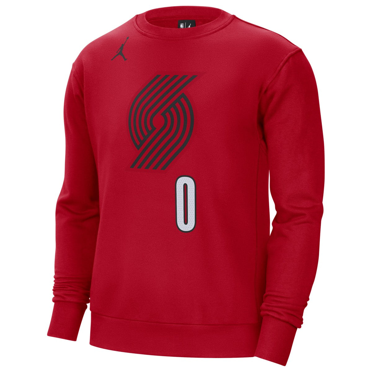 NBA Damian Lillard Portland Trail Blazers Jordan Brand Statement Name & Number Pullover Sweatshirt